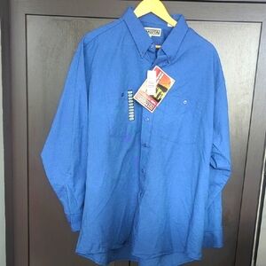 Bundle Of 2 Men's Dakota Oxford Long Sleeve Blue Shirt - 2XL NWT